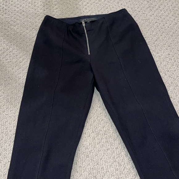 Rag & Bone Black Skinny Front Zip Stretch Pants - Picture 7 of 9